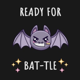 Halloween Motivational Bat - Dark Mode T-Shirt