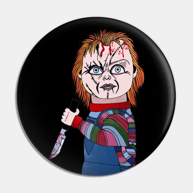 Chucky Doll Pin by Brains