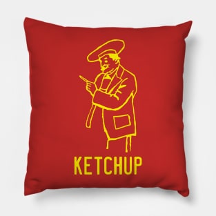 Retro Ketchup Bottle Pillow