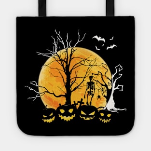 The more Jack O'Lanterns, the better on October 31st Tote