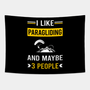 3 People Paragliding Paraglide Paraglider Tapestry