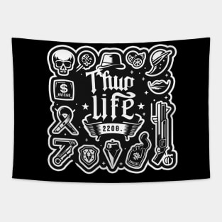 Thug Life Urban Artwork Tapestry