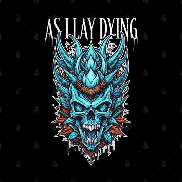 As I lay dying colored skull by DeathAnarchy