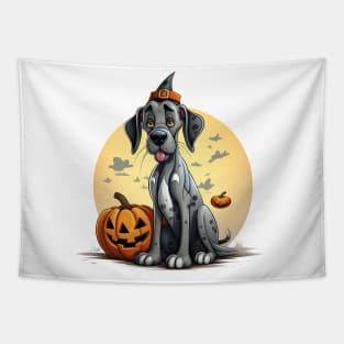 Halloween Great Dane Dog #2 Tapestry