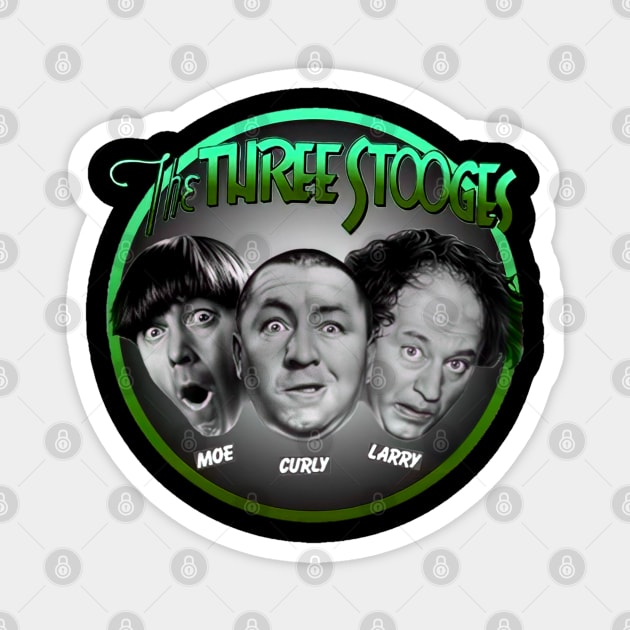 The three stooges t-shirt Magnet by Suhucod