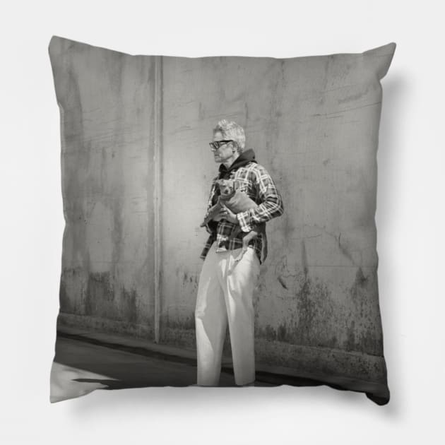 Johnny Knoxville Pillow by chelinbroga