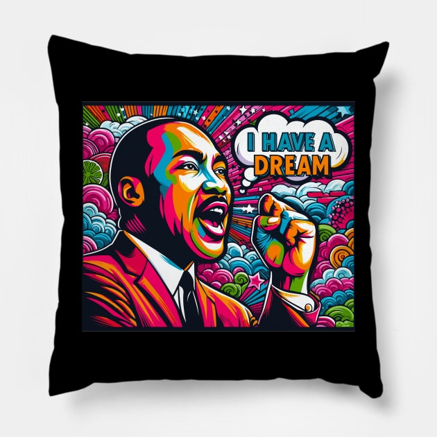 I Have A Dream Pillow by Vehicles-Art