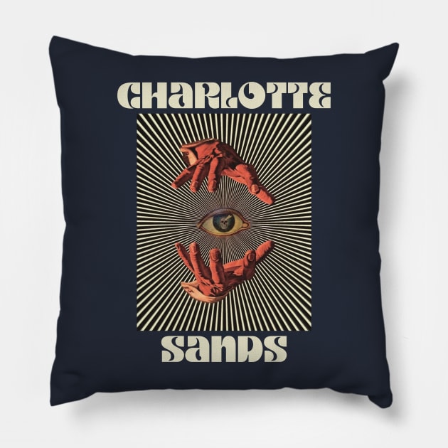 Hand Eyes Charlotte Sands Pillow by Kiho Jise