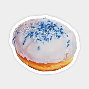 Donut with Sprinkles (Not Strawberry Vanilla) painting - no background Magnet