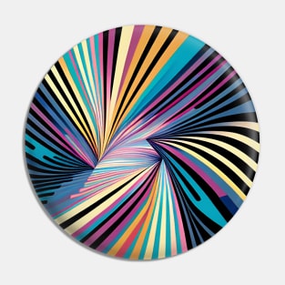 Abstract painting in the style of Bridget Riley Pin