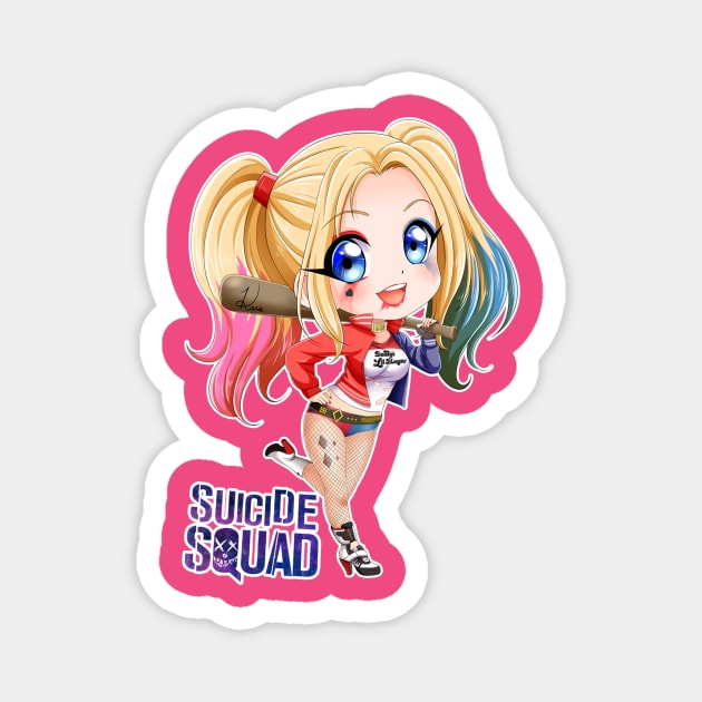 Harley Quinn - Suicide Squad Magnet by Invisibleman17