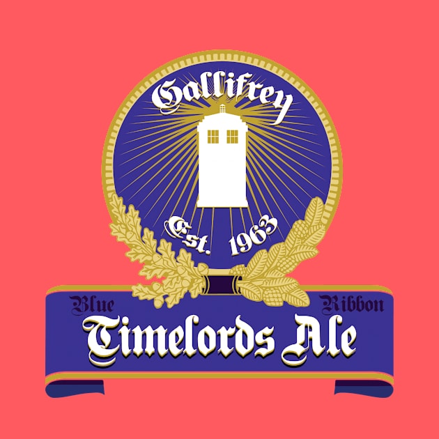 TIMELORDS BLUE RIBBON ALE by KARMADESIGNER T-SHIRT SHOP