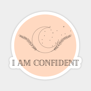 Affirmation Collection - I Am Confident (Orange) Magnet