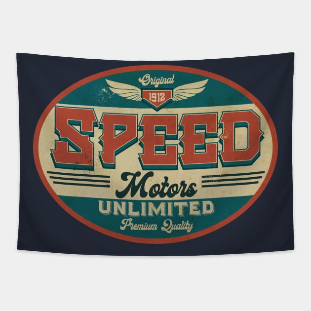 Speed Motor Oil Tapestry by CTShirts