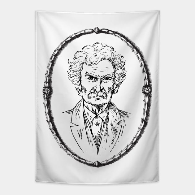 Mark Twain Tapestry by FieryWolf