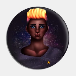 Galaxy Girl Pin