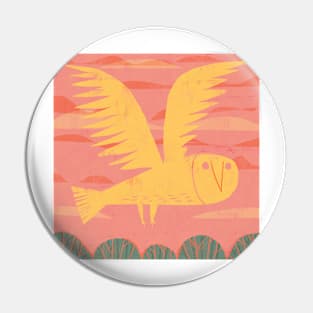 Yellow Owl Pin