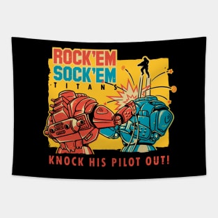 Rock'em Sock'em Titans Tapestry