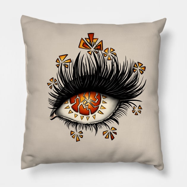 Fractured Lava Eye Pillow by Boriana Giormova