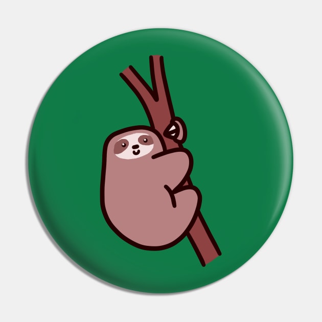 Climbing Sloth Pin by saradaboru