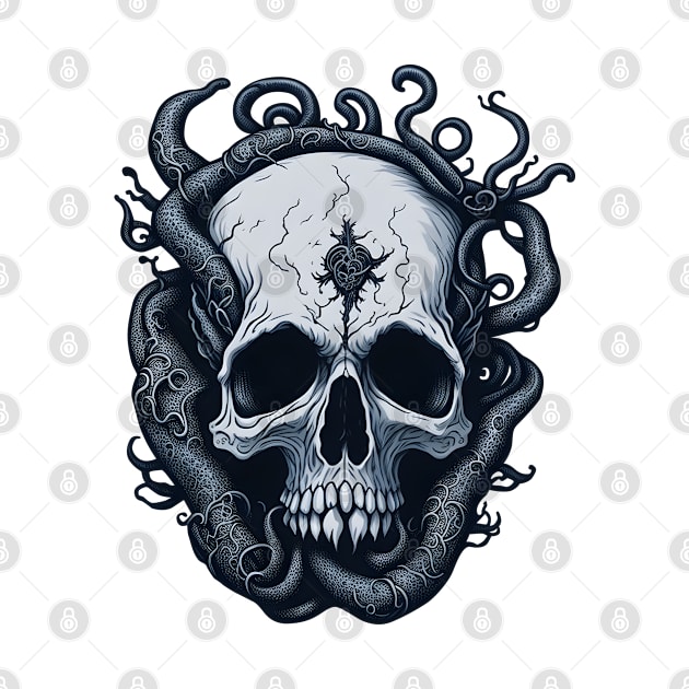 Octopus Skull by ColorCanvas
