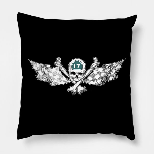 HWY 17 Racer Pillow by Hundredhands