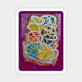 Abstract design from my original Acrylic painting Magnet