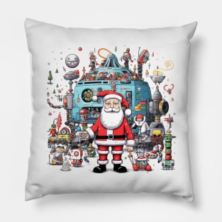 Santa Claus & Cyberpunk 6 Pillow