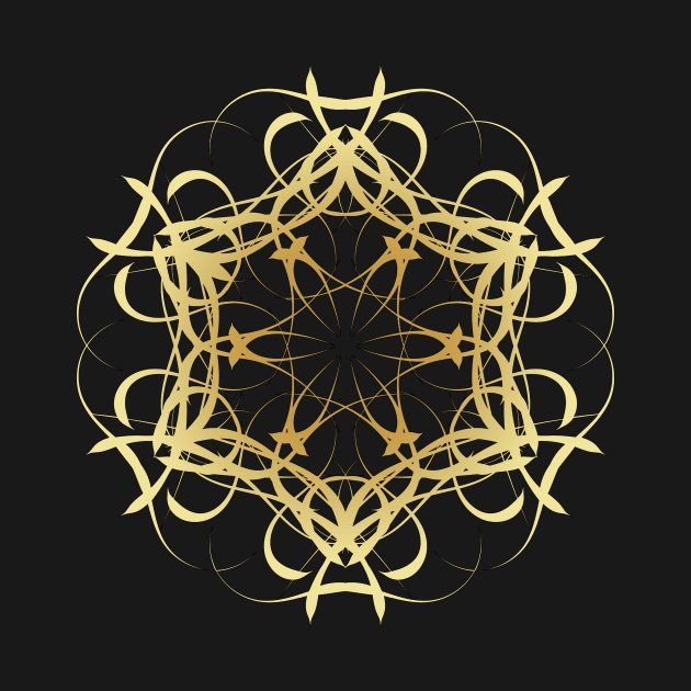 Mandala Geometry Fractal Sacred Yoga Art Mantra Good Vibe by twizzler3b