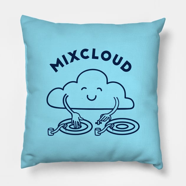 MixCloud Pillow by Moe Tees