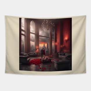 50 shades of grey inspired art Tapestry