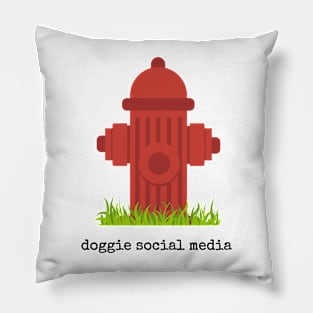 doggie social media Pillow