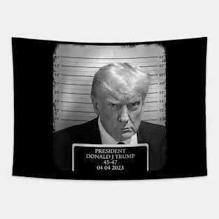 Danold Trump mugshot Tapestry