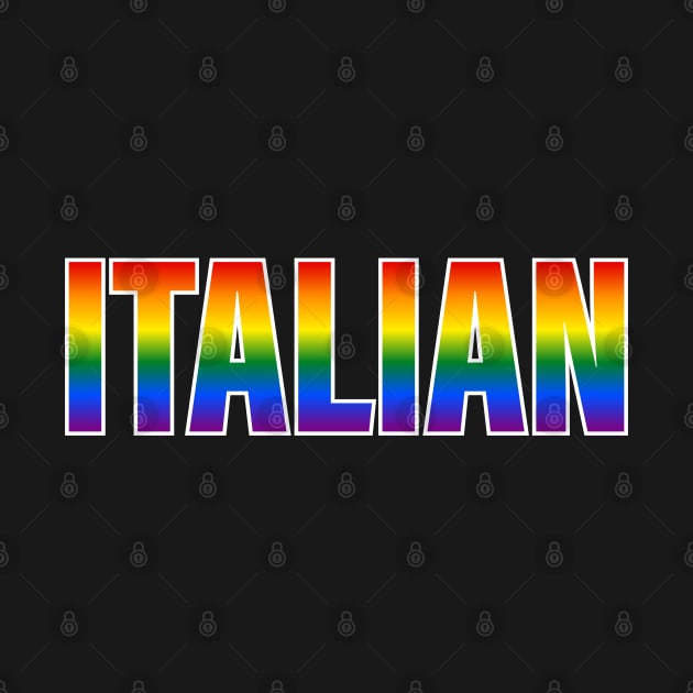 Rainbow Italian LGBTQ Pride by Rainbow Nation