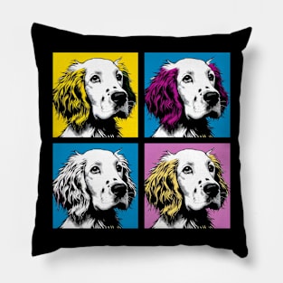 Pop Retro English Setter Art - Cute Puppy Pillow