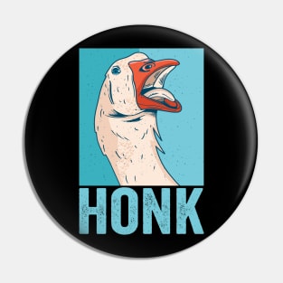 Funny Goose Honk Pin