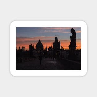 Morning on Charles Bridge Magnet