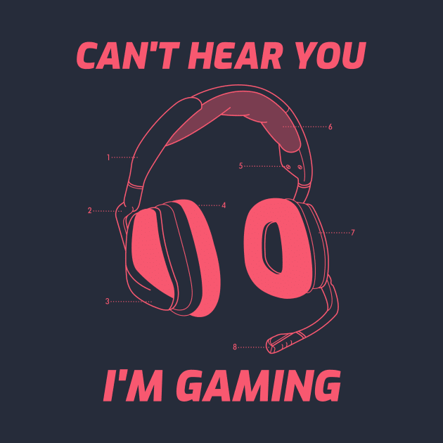 can't hear you im gaming by WOAT