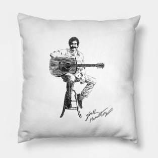 Jim Croce Original Ink Drawing Print Pillow