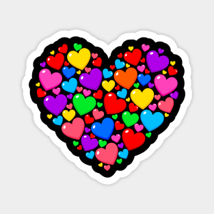 Big Rainbow Heart Magnet