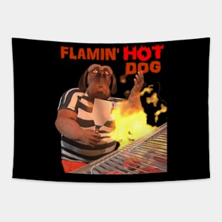 Flamin' HOT Dog Tapestry