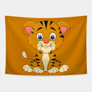 Cute Baby Tiger Tapestry