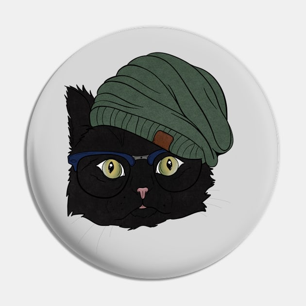 Cool Cat Pin by rmcbuckeye