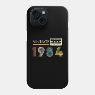 Vintage 1984 Limited Edition Cassette 40th Birthday Phone Case