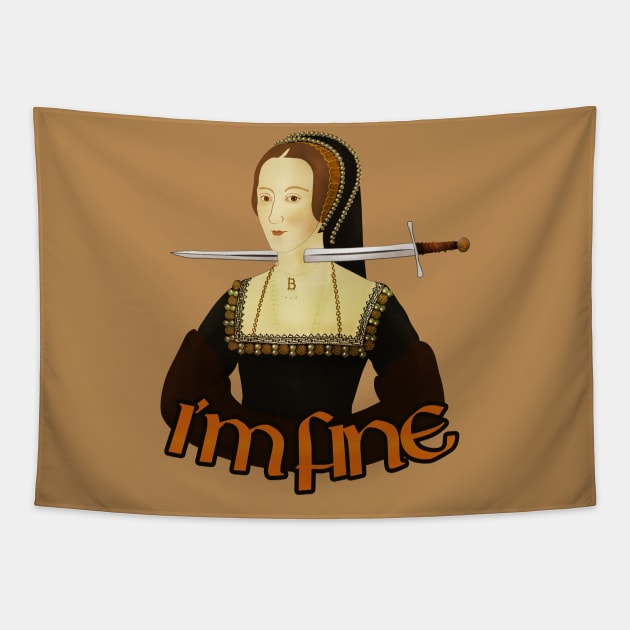 Anne Boleyn - I'm fine Tapestry by vixfx