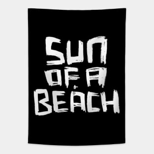 Sun Of A Beach, word play for Beach Summer Fun Tapestry