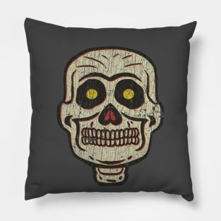 1950s Halloween Skull Pillow