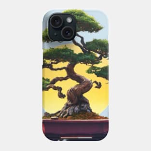 Zen Bonsai Tree Sunset Phone Case