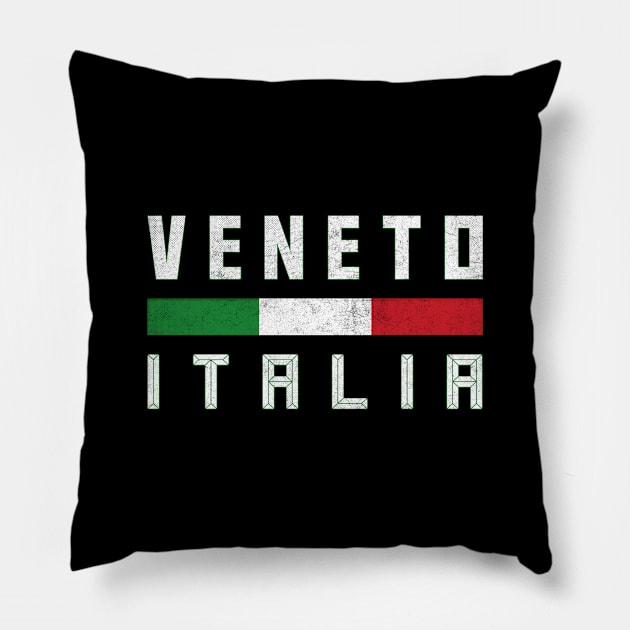 Veneto Italia / Italian Region Typography Design Pillow by DankFutura
