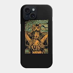 HORRORQUEENN 138 GREEN ORANGE Phone Case